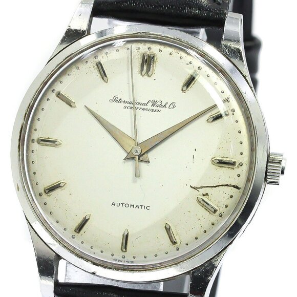 IWC SCHAFFHAUSEN Old Inter Cal.853 Silver Dial Automatic Men's Watch_767783